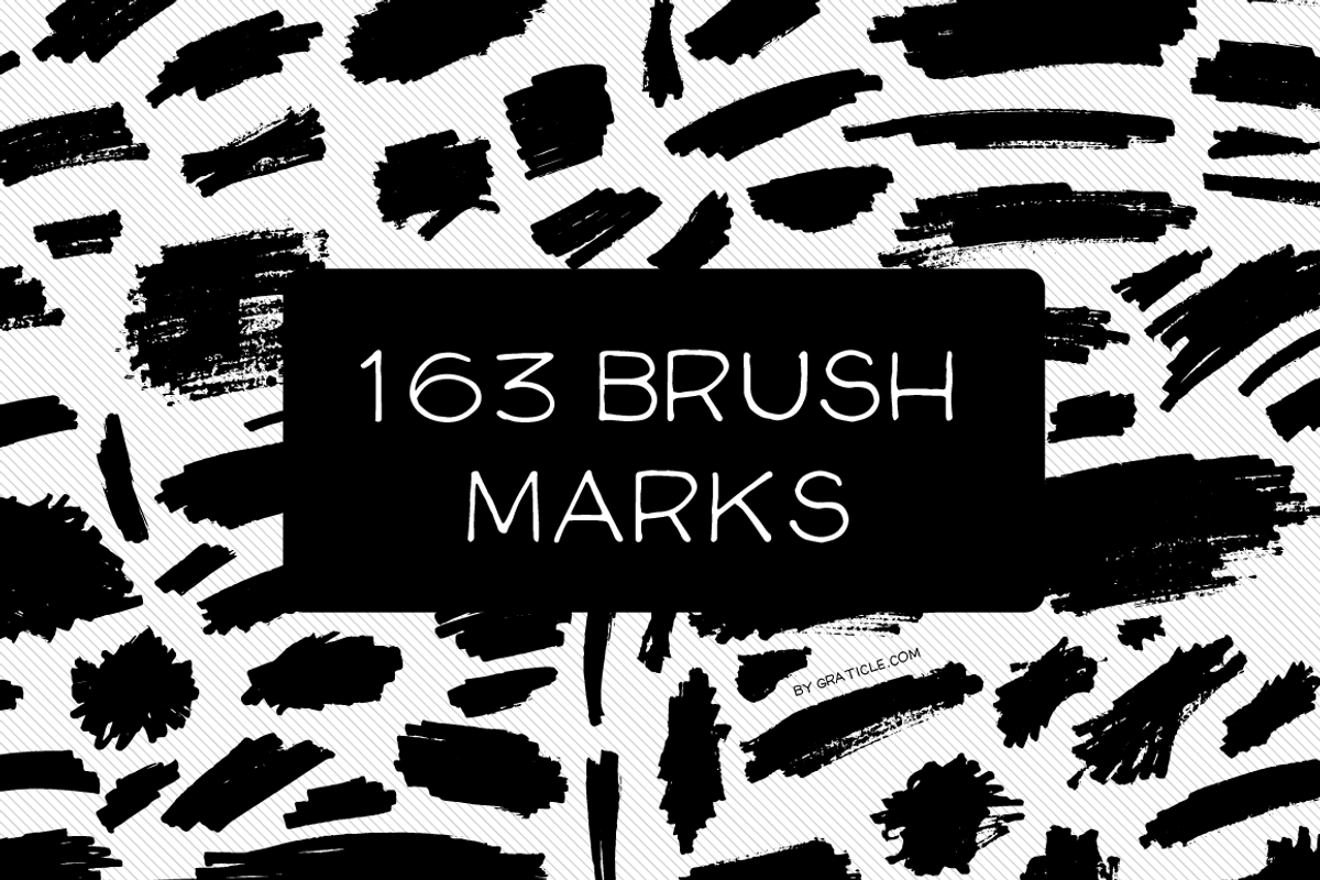 163 Vector Brush Marks, an Illustration by Graticle (Photo 1 of 4)