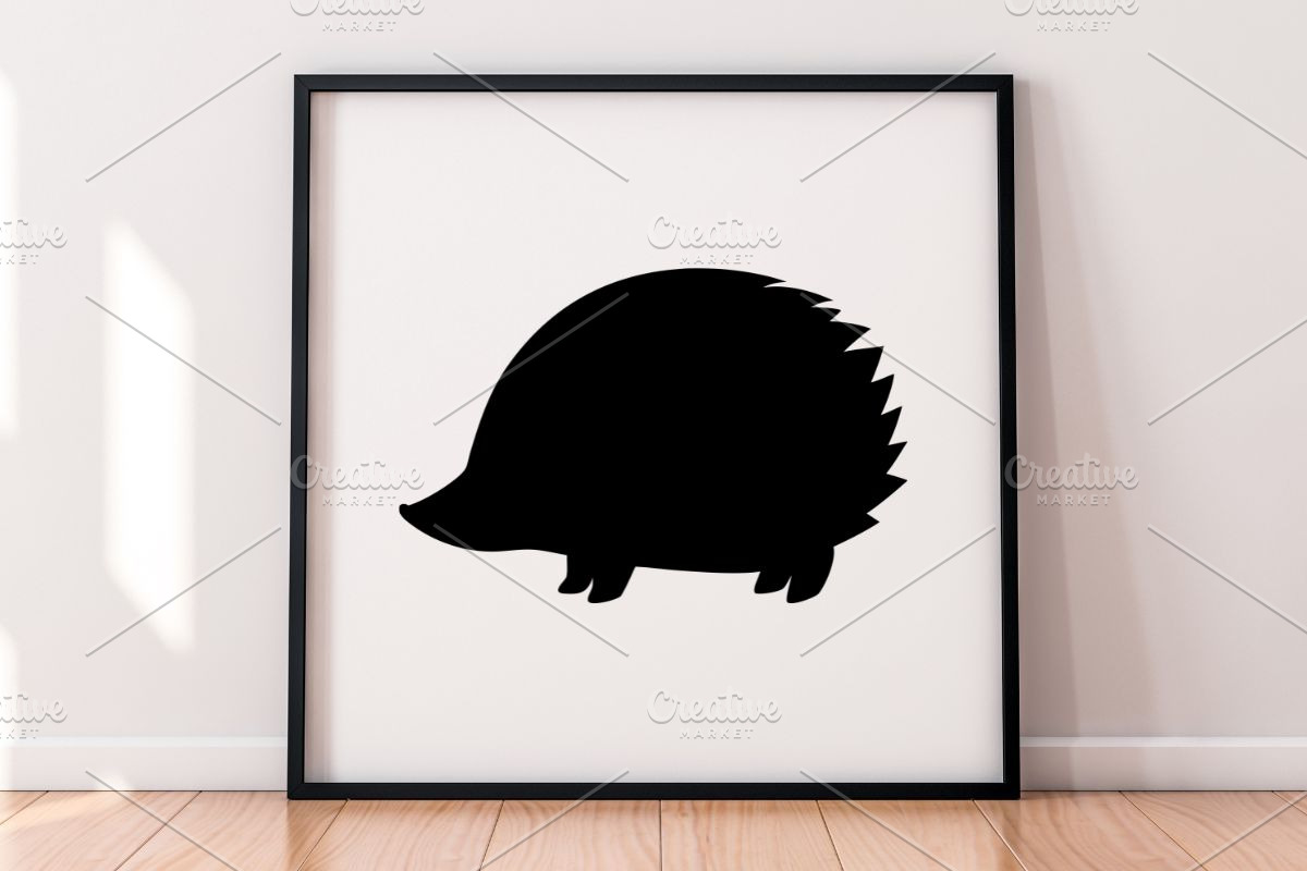Hedgehog Silhouette SVG, an Animal Illustration by newminddesign (Photo 9 of 10)