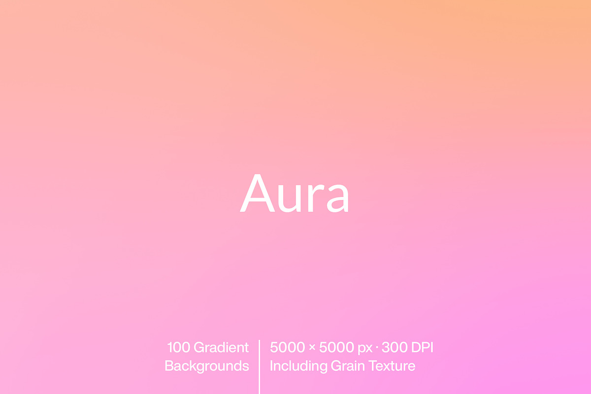 Aura – 100 Gradient Backgrounds, a Texture Graphic by MarkSupply (Photo 1 of 5)