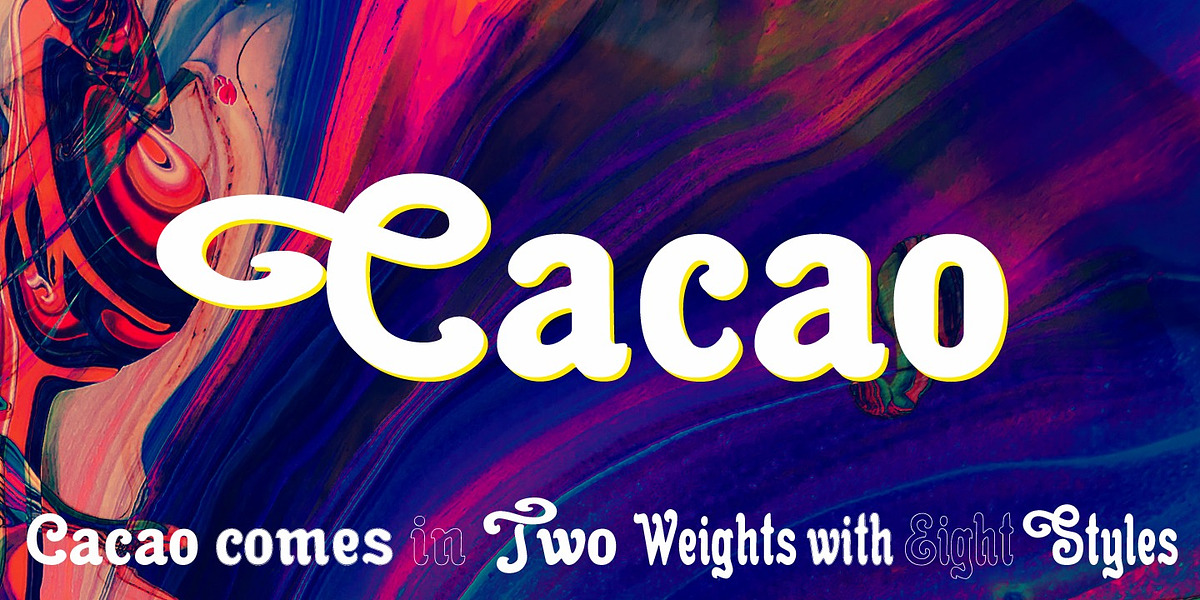 Cacao, a Script Font by Wiescher-Design (Photo 1 of 3)