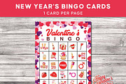 Valentine’s Day Bingo Printable Game, a Print Template by Graphicsnext (Thumbnail 2 of 4)