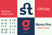 Nova Pro-Modern Sans Serif Font, a Sans Serif Font by xdCreative (Thumbnail 13 of 13)