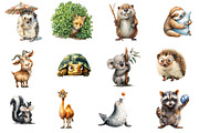 Quirky Animals Clipart, an Illustration by Designworld (Thumbnail 3 of 5)