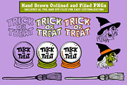 Vintage Halloween Clipart & Patterns, a Seasonal Illustration by Ashley Katrina (Thumbnail 13 of 15)