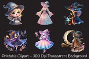 Halloween Witch Sublimation, an Illustration by RobertsArt (Thumbnail 7 of 7)