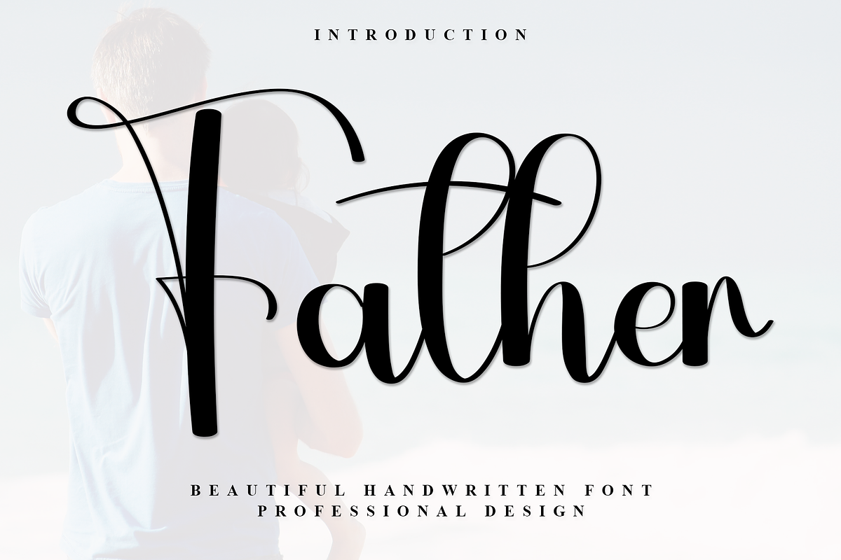Father, a Handwritten Font by InermediaSTUDIO (Photo 1 of 7)