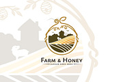 Farm & Honey Logo, a Branding & Logo Template by feydesign (Thumbnail 2 of 2)