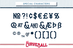 AE Curveball Vintage Typeface