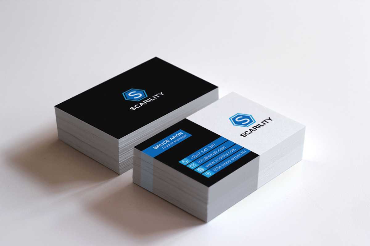 Simple Corporate Business Card, a Business Card Template by Shahjhan (Photo 2 of 2)