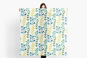 Watercolor flora vector patterns, a Pattern Graphic by inkionia♥ (Thumbnail 3 of 4)