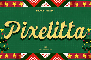 Pixelitta - Pixel Script Font, a Script Font by Inviline.co