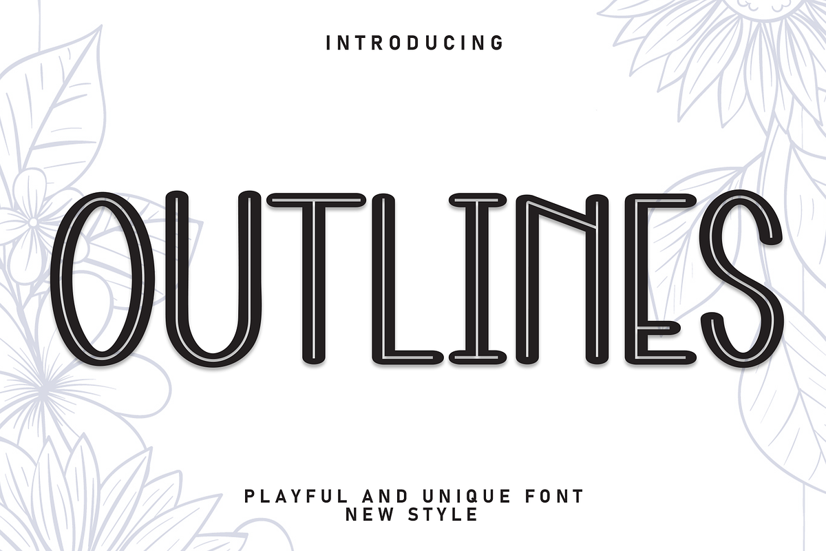 Outlines | Script Font, a Script Font by Scratchones (Photo 1 of 8)
