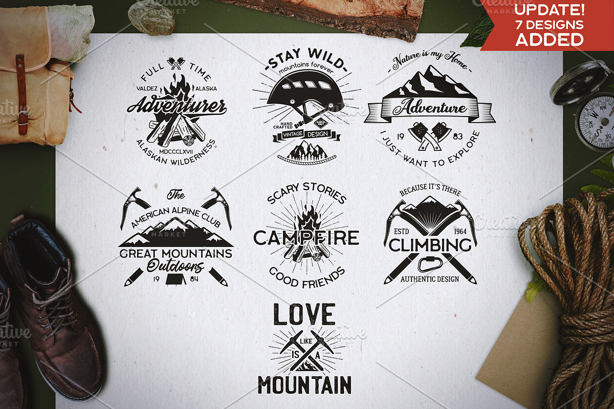 Mountain Icons Shapes Bundle & SVG, an Object Graphic by JeksonGraphics (Photo 4 of 10)