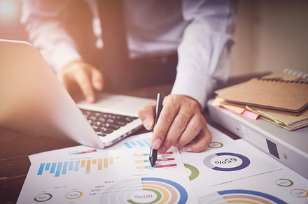 Businessman hand working laptop stock photo containing soft and focus, a Business Photo by sitthiphong