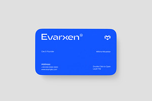 Rounded Corner Business Card Mockup, an Advertising Mockup by graphypix