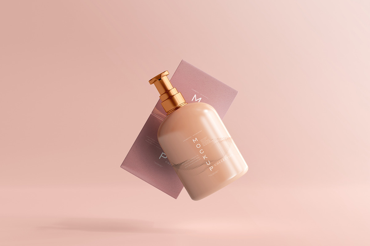 390+ Cosmetic Branding Mockup Scenes, a Cups & Container Mockup by pmvch (Photo 219 of 367)