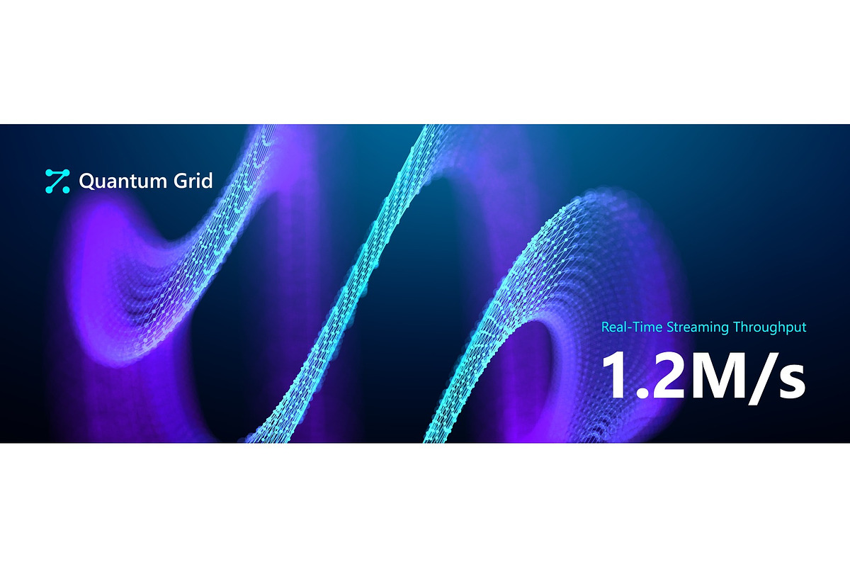 Quantum grid wireframe wave with, a Technology Illustration by RDShop (Photo 1 of 2)