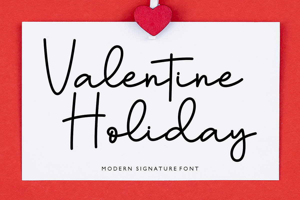 Valentine Holiday, a Font by Artkenza (Photo 1 of 8)