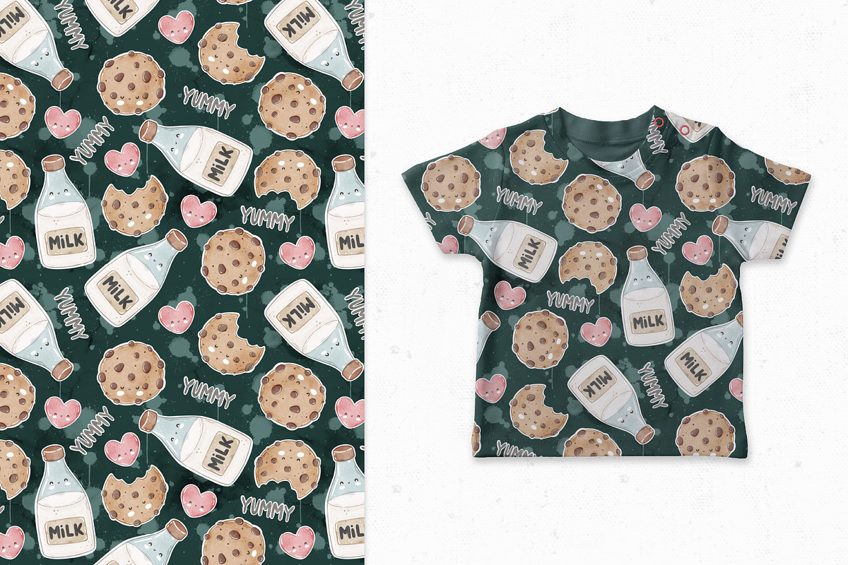 Cookies and Milk, a Pattern Graphic by AnnieArt (Photo 3 of 4)