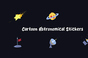 Astronomical Stickers Premiere Pro, a Templates & Theme by 2dfx