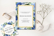 Blue Florals Large Bundle Watercolor, an Illustration by Graphic Blue Bird (Thumbnail 6 of 6)