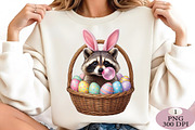 Funny Raccoon Bubblegum Easter Png, an Illustration by Daily.Designs (Thumbnail 3 of 5)