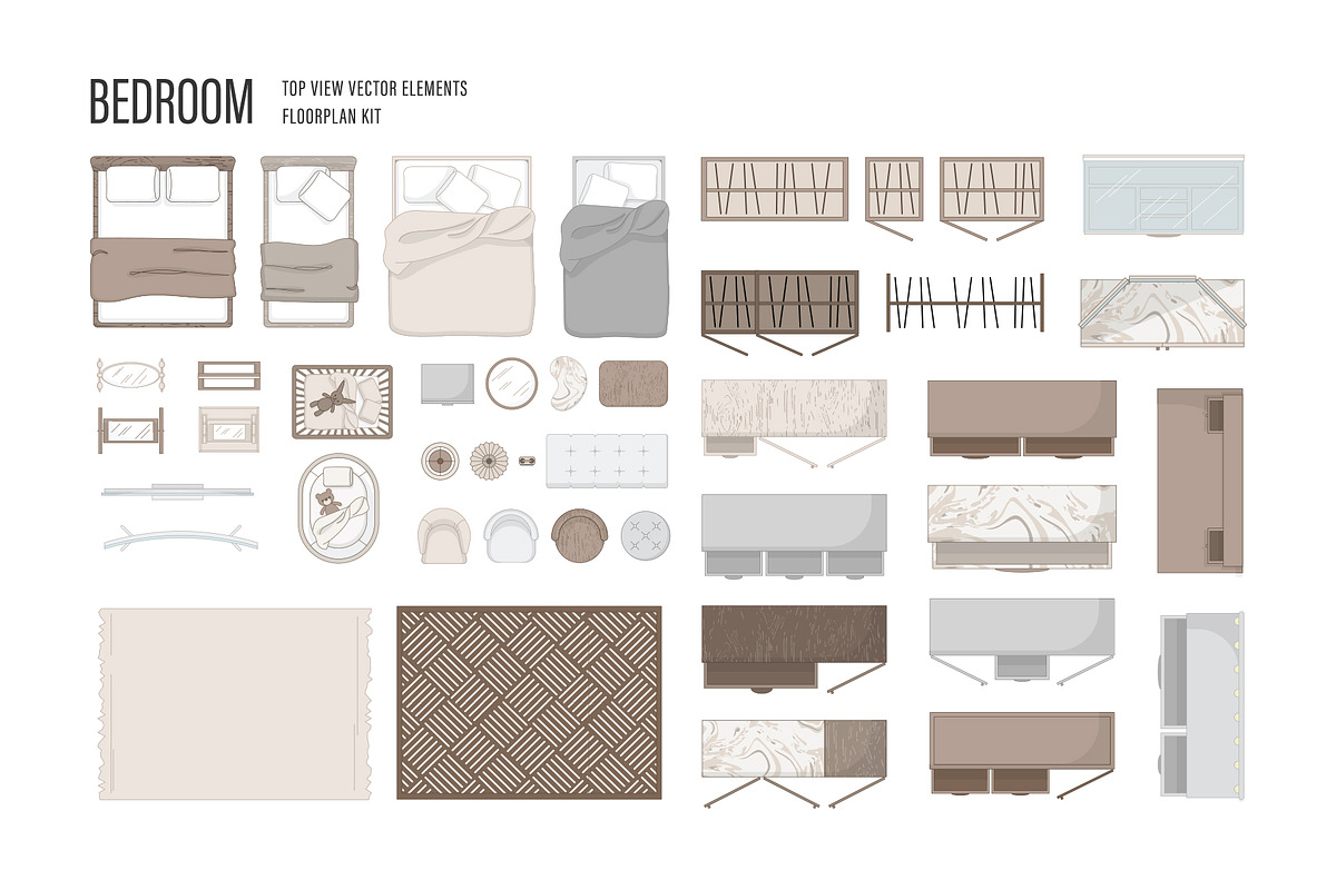 Floor Plan Kit, an Object Illustration by DesignerCandies (Photo 7 of 11)