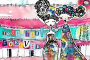 Canvas Cuties: Artsy Paper Dolls, a Person Illustration by NiiiNArt (Thumbnail 3 of 7)