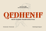Qedhenif – Serif Classic Modernism, a Serif Font by twinstd (Thumbnail 1 of 13)