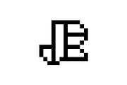 Letter JR Pixel Style Logo, a Branding & Logo Template by Buqancreative (Thumbnail 1 of 2)