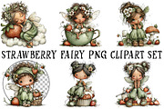 Strawberry Fairy PNG Clipart, a Seasonal Illustration by OK Design (Thumbnail 2 of 6)