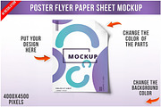 Poster Flyer Paper Sheet Mockup PSD, an Advertising Mockup by Bruno's Shop (Thumbnail 1 of 4)