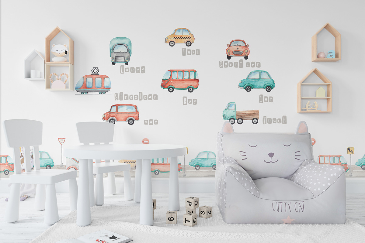 Watercolor Transport by land, an Object Graphic by Ana-Sakuta (Photo 6 of 22)