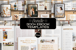 10 Ebooks Bundle Canva Templates