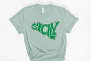 Sicily Word Art SVG cut file, an Object Graphic by DigitalDesignsLaura (Thumbnail 1 of 4)