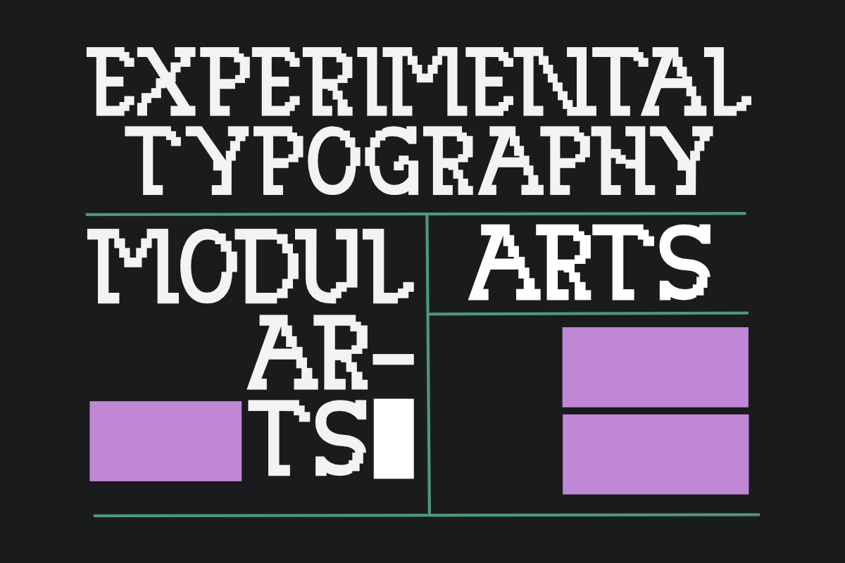 Codeform – Experimental Modular, a Slab Serif Font by Lettramina Studio (Photo 4 of 11)