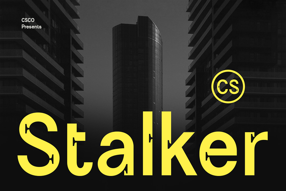 CS Stalker – Inktrap Font, a Sans Serif Font by Craft Supply Co. (Photo 1 of 8)