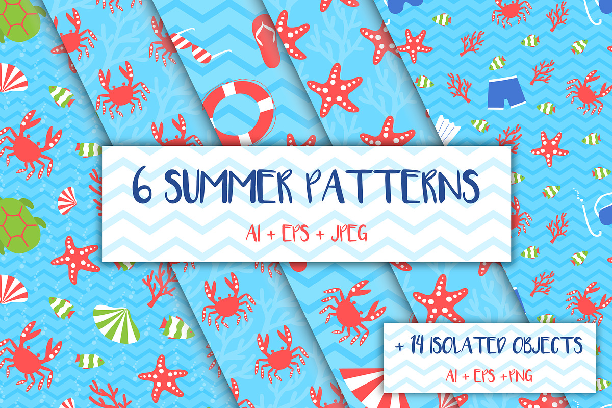 Summer patterns, a Pattern Graphic by Alla_Ri_Shop (Photo 1 of 3)