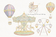 Fairytale Vintage Amusement Park, an Object Illustration by AlenaVlasko stock Market (Thumbnail 6 of 6)