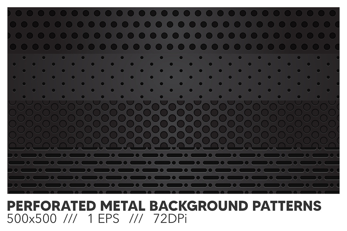 Perforated Metal Background Patterns, a Background Graphic by Sinlatown
