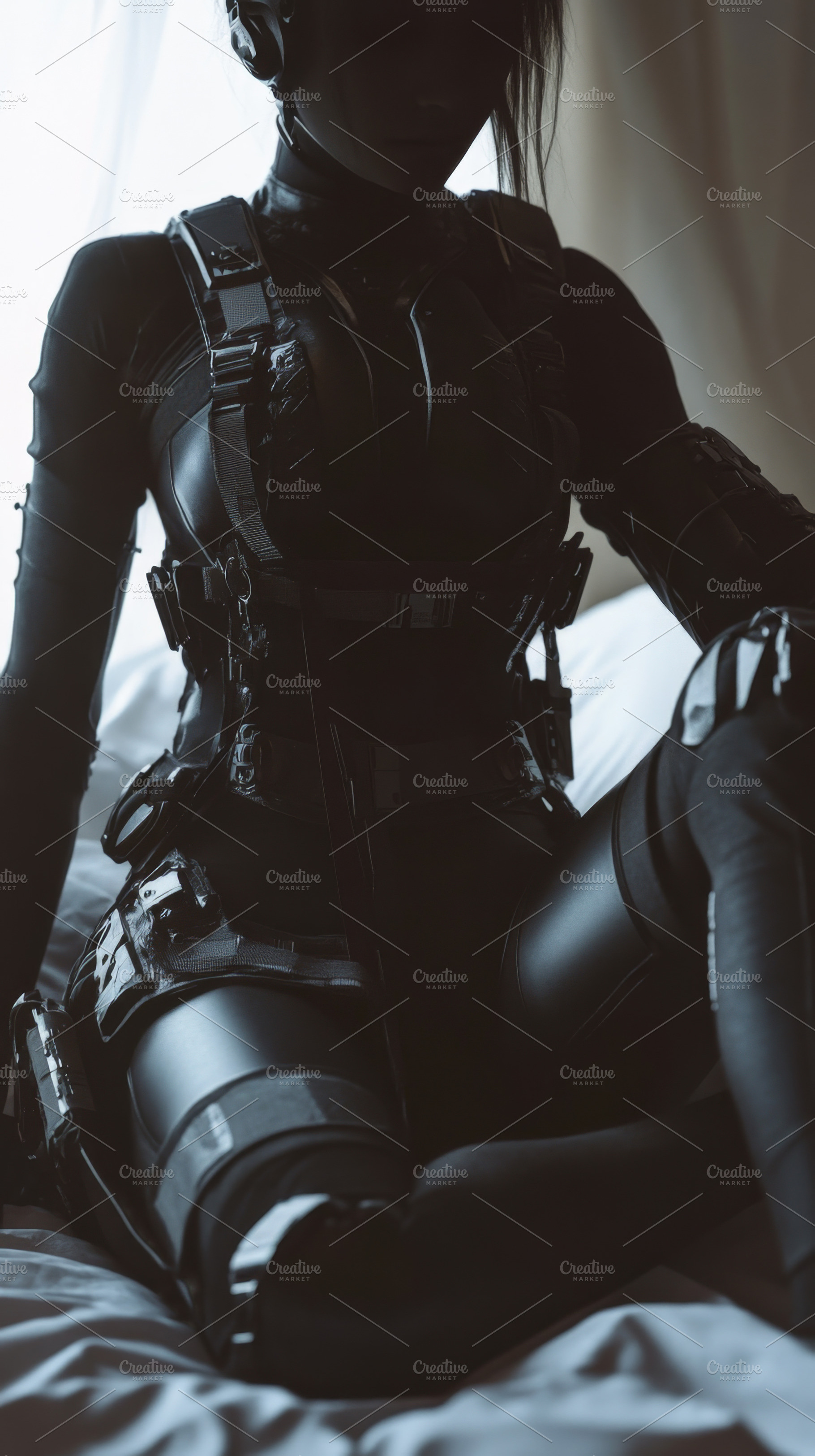 Futuristic Tactical Suit with Straps and Harness, an Abstract Photo by ...