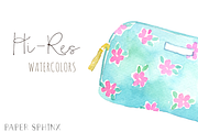 Watercolor Makeup Cosmetics Clipart, an Illustration by PaperSphinx (Thumbnail 3 of 3)