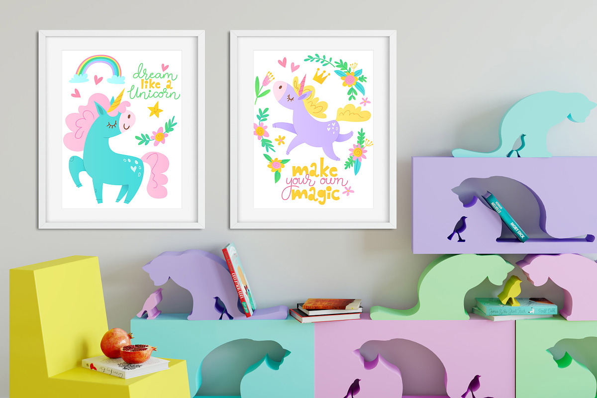 Magic Unicorn Collection, a Decorative Illustration by Giraffarte (Photo 3 of 7)
