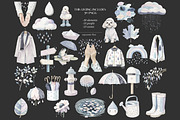 Rainy Day Clipart Autumn Fall Image, a Seasonal Illustration by GlamArtZhanna (Thumbnail 6 of 8)