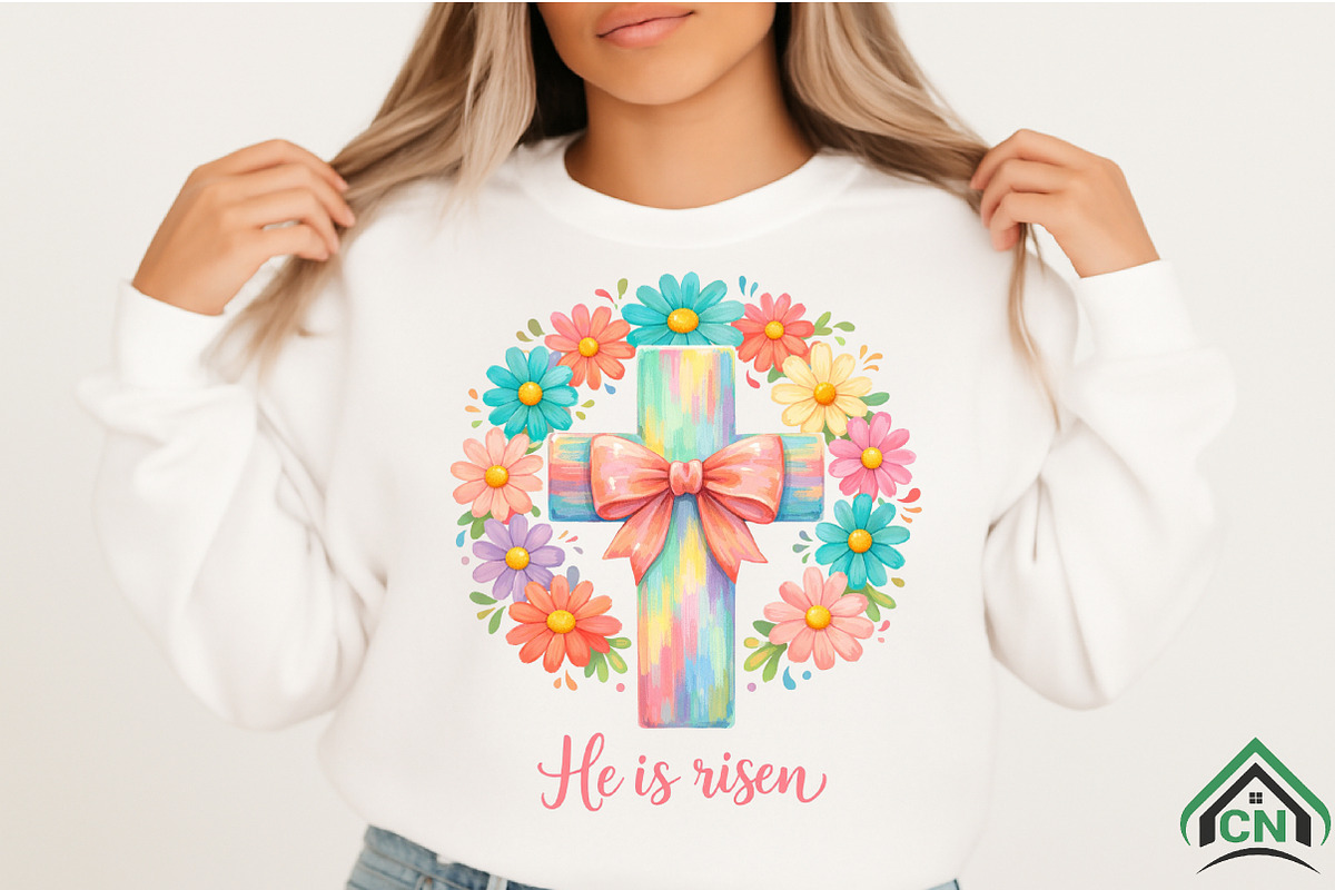 Boho Christian Easter Png, an Illustration by Craft Nest (Photo 2 of 5)