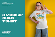 8 Mockups of a Children's T-shirt, a Shirt Mockup by Grow Design Craft Studio (Thumbnail 1 of 8)