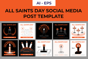 All saints day Social Media, a Social Media Template by Lakhan1998