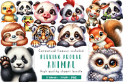 Animal Peeking Around Corner Clipart, an Illustration by CreationArt (Thumbnail 1 of 5)