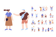 Cute Tiny People vector bundle, a Person Illustration by Vector_Art (Thumbnail 4 of 14)