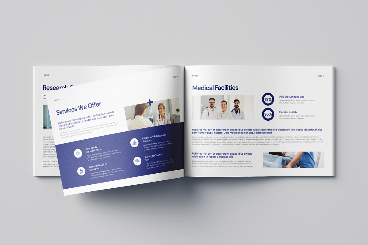 Medical Brochure Landscape Template, a Brochure Template by Pixelpick (Photo 6 of 9)
